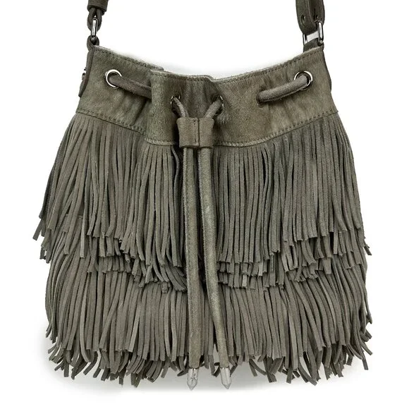 Sam Edelman Fifi Fringed Mini Bucket Crossbody - Picture 5 of 15